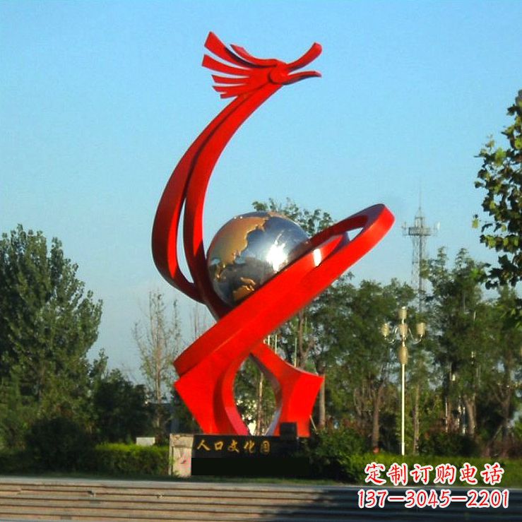 益阳不锈钢创意龙形景观雕塑——点缀城市园林公园广场