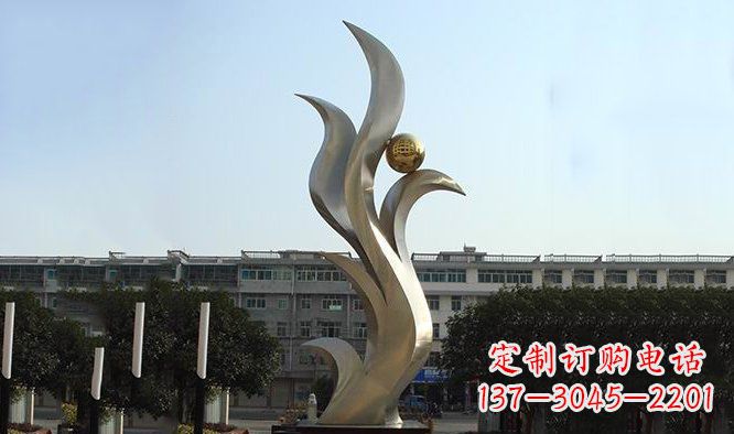 益阳不锈钢抽象鸟类凤凰雕塑