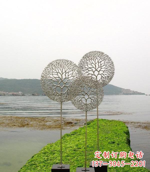 益阳不锈钢抽象蒲公英雕塑