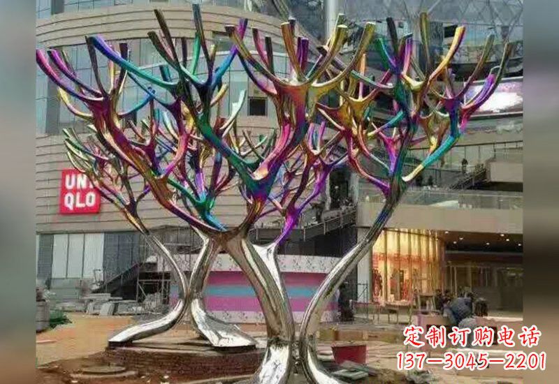 益阳不锈钢树枝雕塑自然的美丽