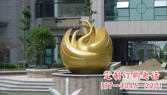 益阳不锈钢天鹅雕塑