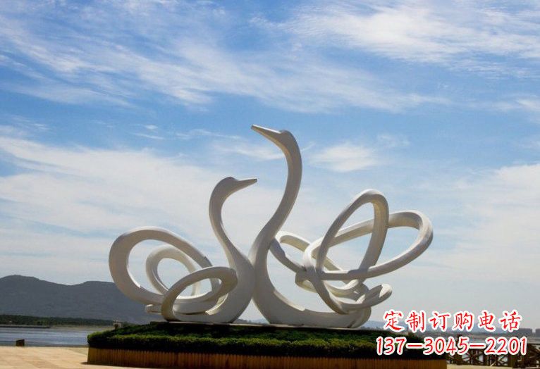 益阳不锈钢制天鹅雕塑