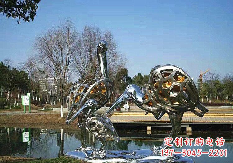 益阳不锈钢仙鹤雕塑气质高雅、美轮美奂