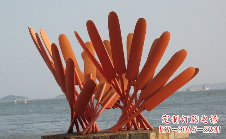 益阳精美不锈钢船桨雕塑