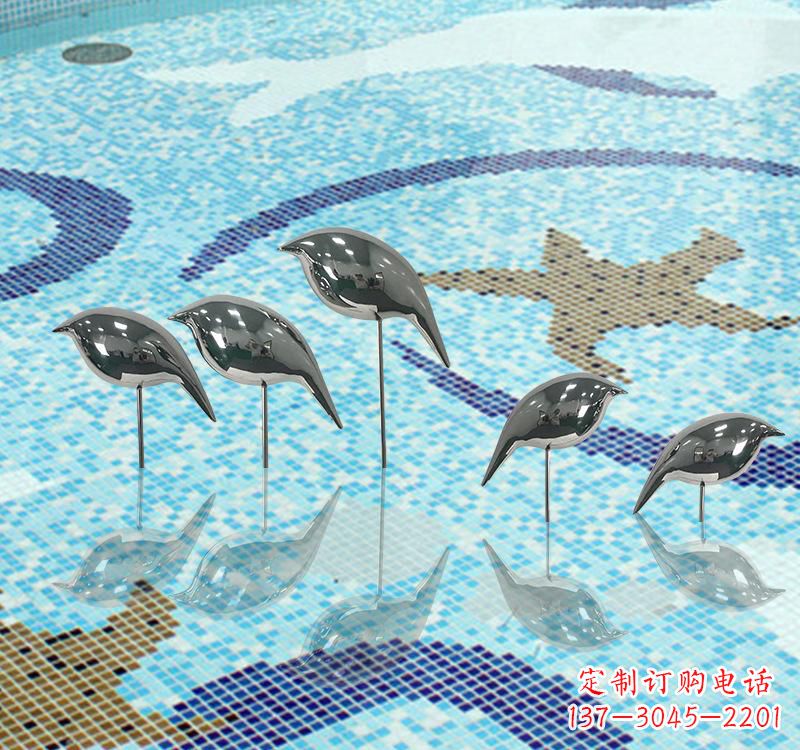 益阳不锈钢创意鸽子雕塑展现精致美感