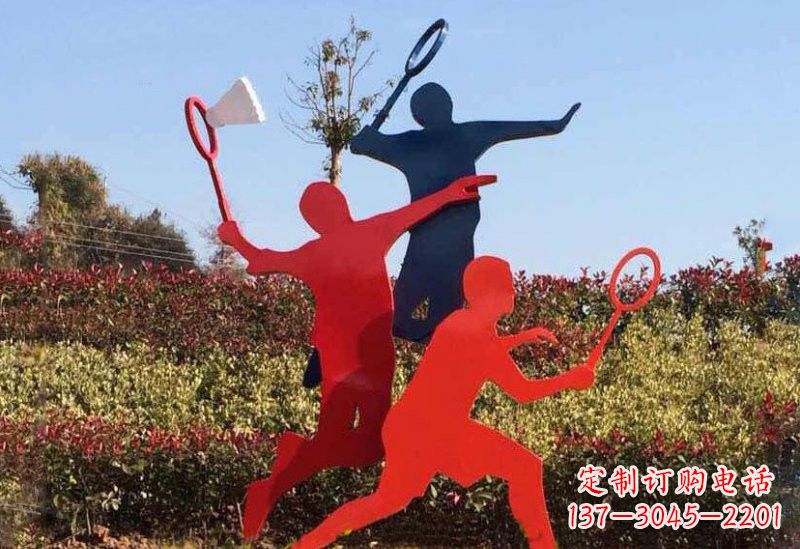 益阳不锈钢羽毛球雕塑精美绝伦