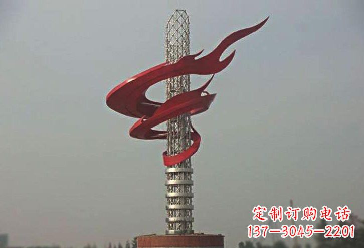益阳不锈钢大型火炬雕塑