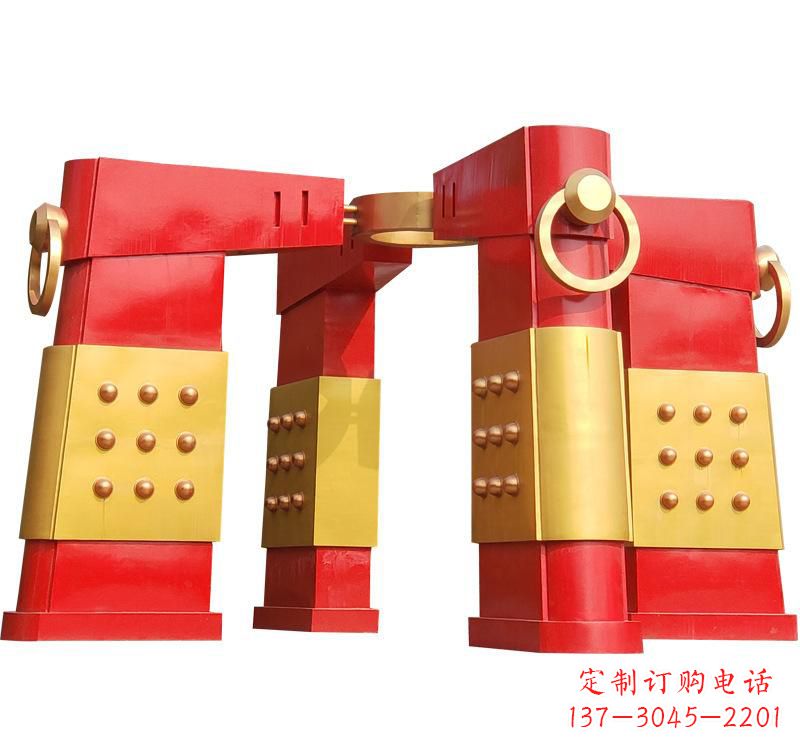 益阳不锈钢大型拱门雕塑——传承文化精髓