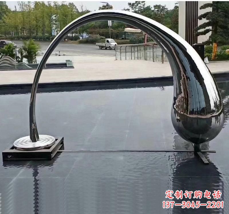 益阳不锈钢大型水滴雕塑让艺术融入生活