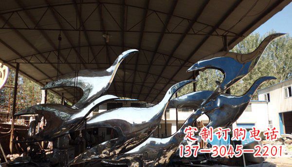 益阳不锈钢大雁雕塑给环境带来生机
