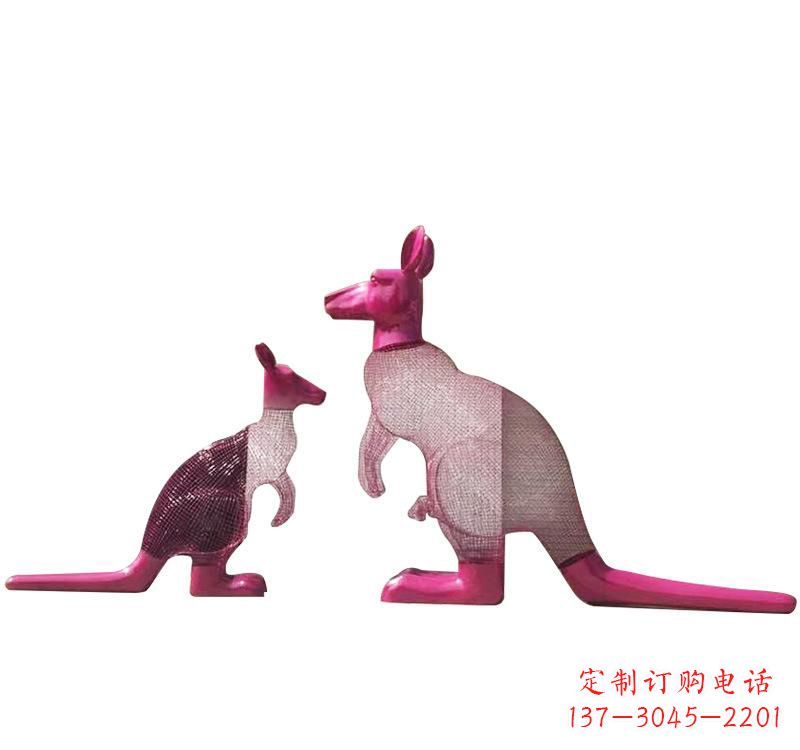 益阳不锈钢袋鼠雕塑——传承澳大利亚文化