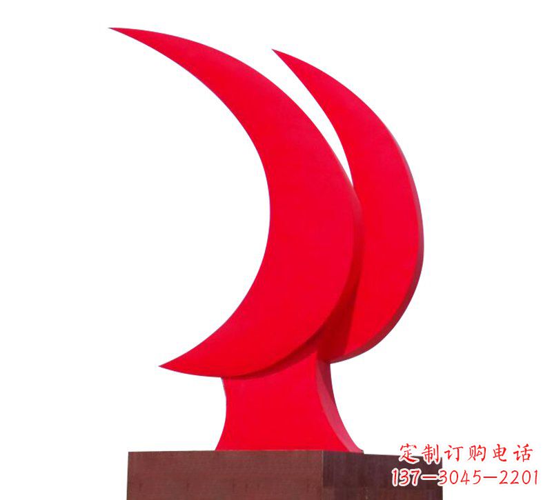 益阳不锈钢党旗雕塑——传承中华文化精神