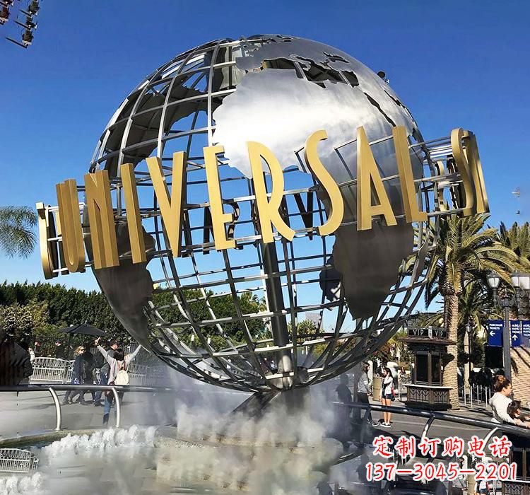 益阳不锈钢地球仪雕塑——精致的地球礼物