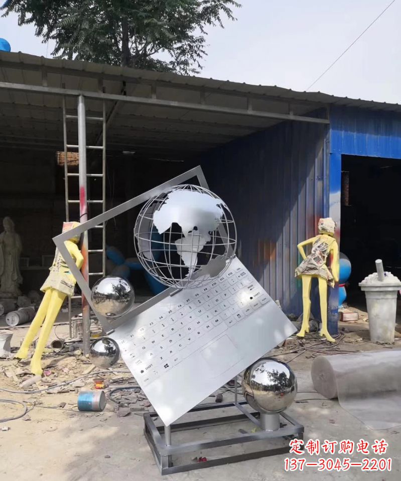 益阳不锈钢地球雕塑艺术与科技的完美结合