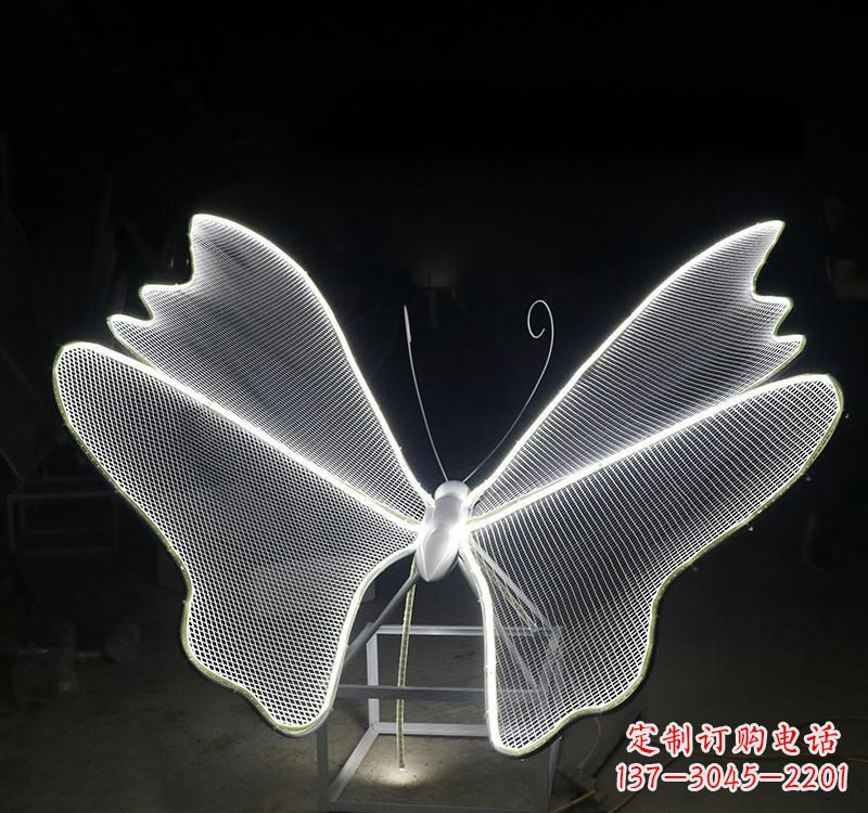 益阳不锈钢灯饰蝴蝶雕塑