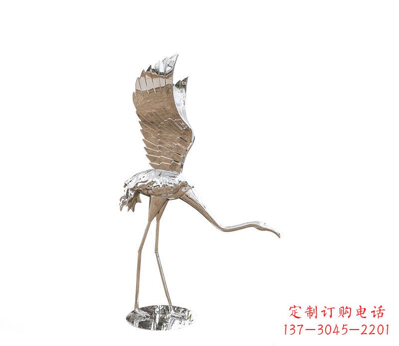 益阳不锈钢火烈鸟雕塑灿烂耀眼的艺术之作