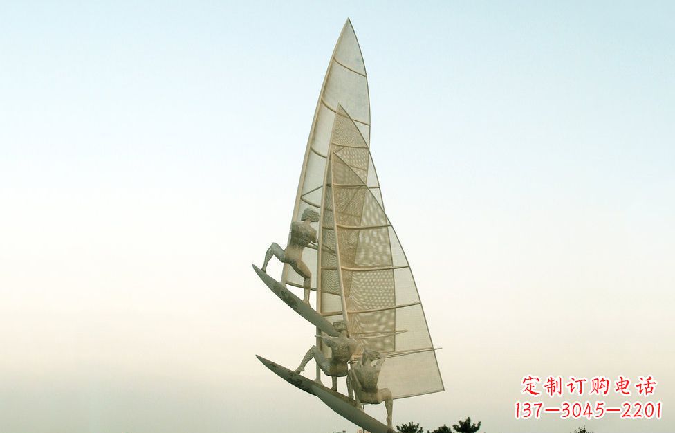 益阳精美的不锈钢帆船雕塑