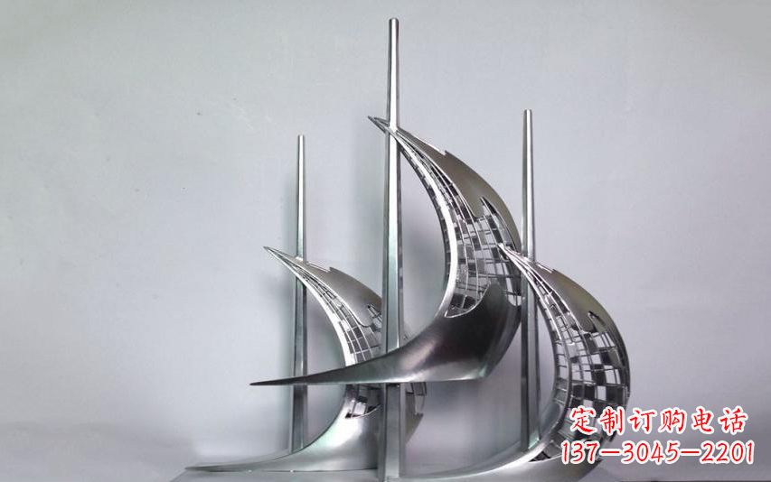 益阳不锈钢帆船雕塑——海洋之旅的象征