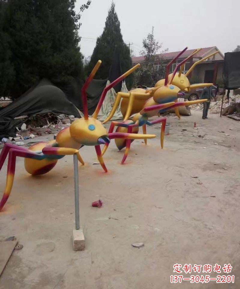 益阳精美的不锈钢蚂蚁雕塑