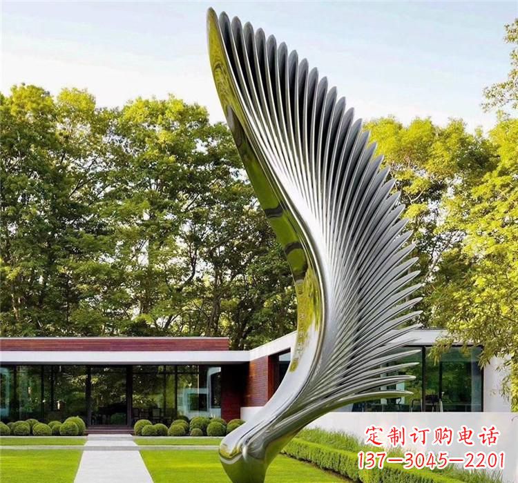 益阳不锈钢飞行翅膀雕塑——精美的艺术之作