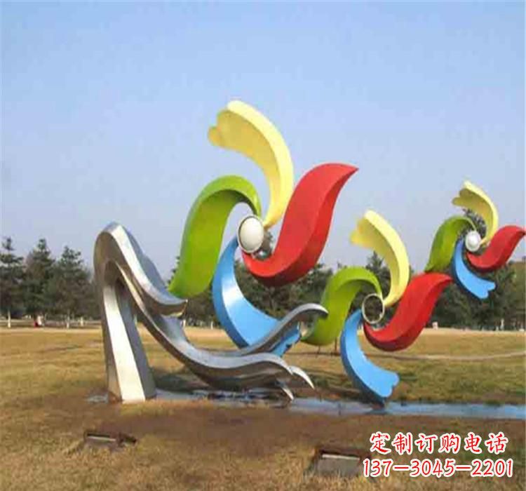 益阳不锈钢风车雕塑绚丽多彩的艺术精品