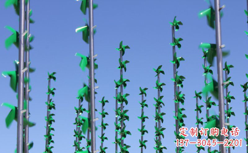 益阳不锈钢风车雕塑灵动而又精致
