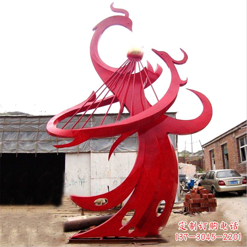 益阳不锈钢凤凰雕塑绚丽多彩的艺术瑰宝