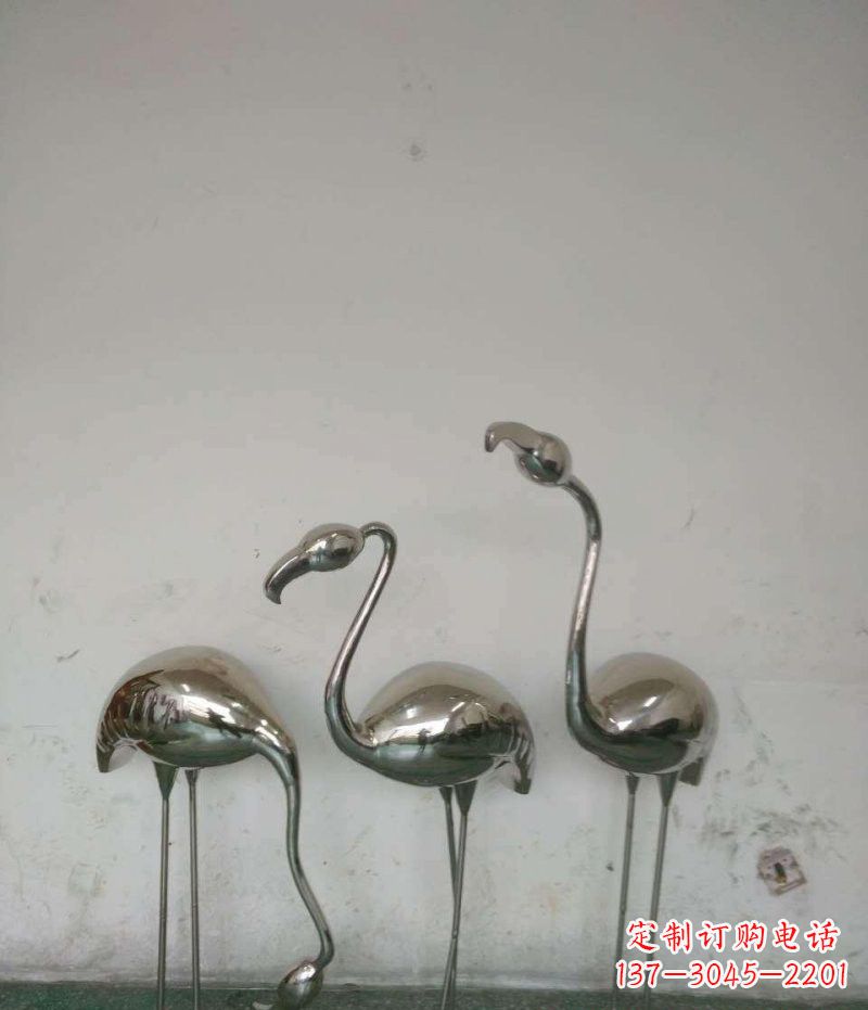 益阳不锈钢火烈鸟雕塑精美的艺术之作