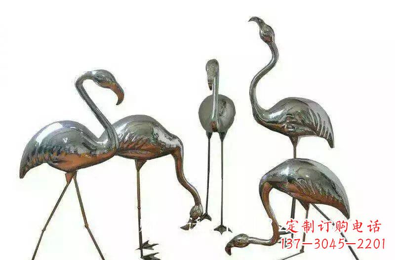 益阳不锈钢火烈鸟雕塑——美丽的自然之美