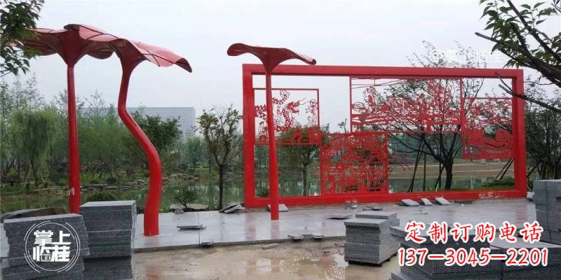 益阳不锈钢剪纸龙凤雕塑精美雕刻传承古老文化