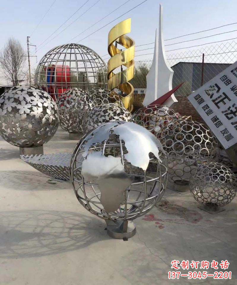 益阳不锈钢地球雕塑融合艺术与自然的完美结合
