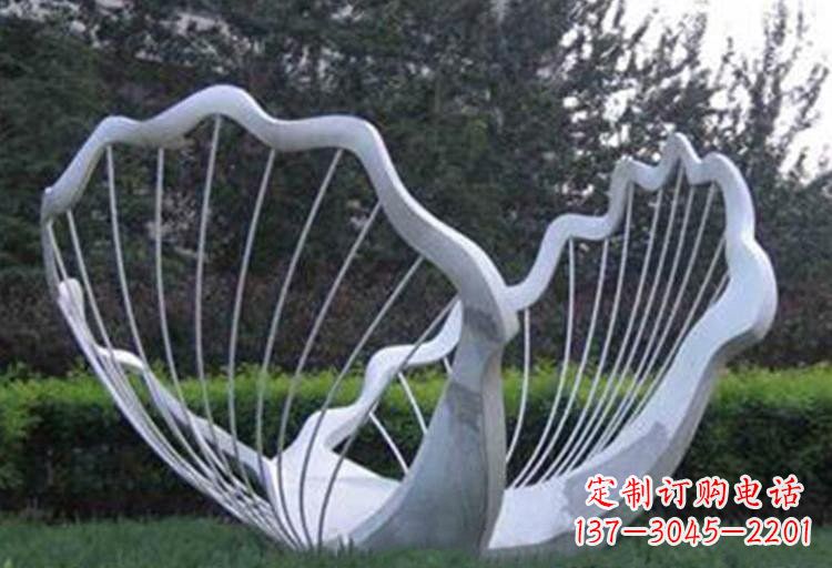 益阳不锈钢公园的镂空贝壳雕塑