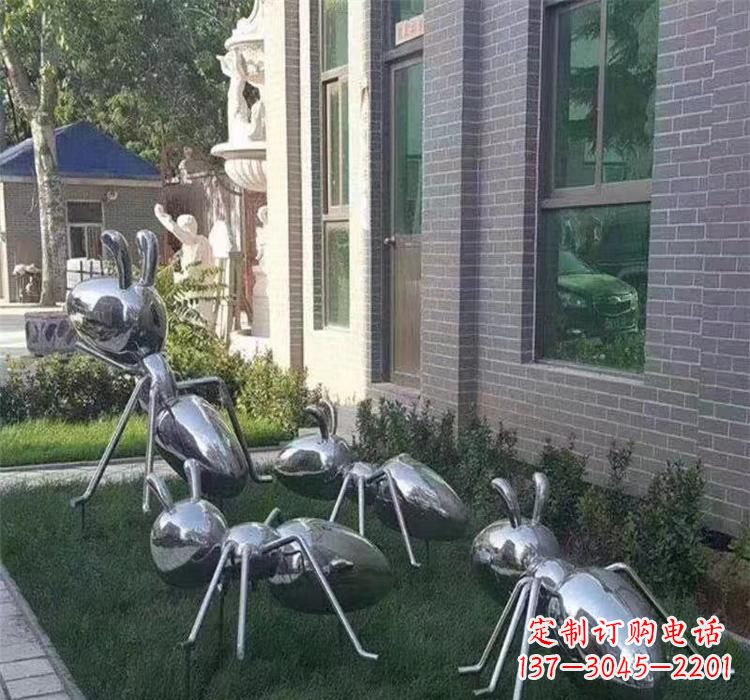 益阳不锈钢蚂蚁雕塑—精致细腻的艺术品