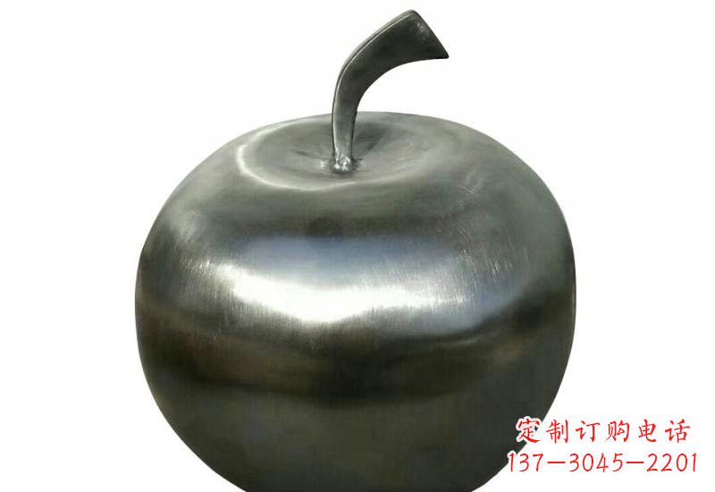益阳不锈钢苹果雕塑精美的艺术之作