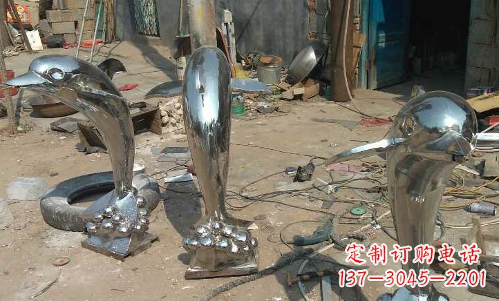 益阳不锈钢海豚雕塑——美丽的海洋之灵