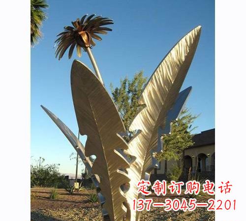 益阳不锈钢蒲公英雕塑——点缀公园美景