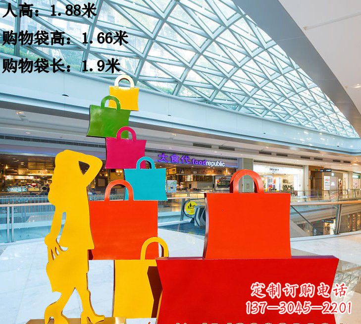 益阳不锈钢购物袋雕塑艺术品的独特之处