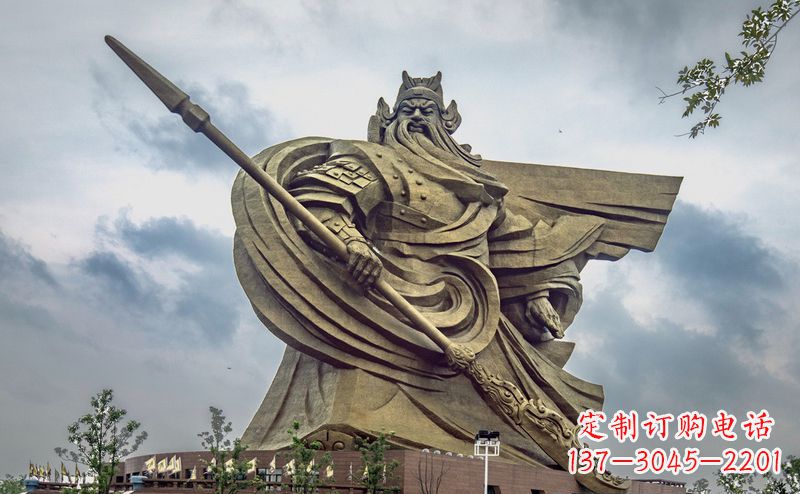 益阳不锈钢关公广场雕塑传承中华文化