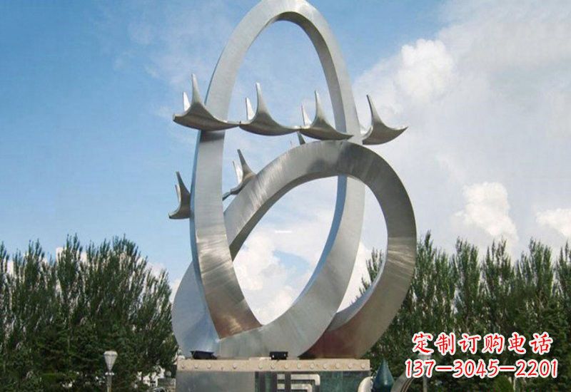 益阳不锈钢天鹅雕塑
