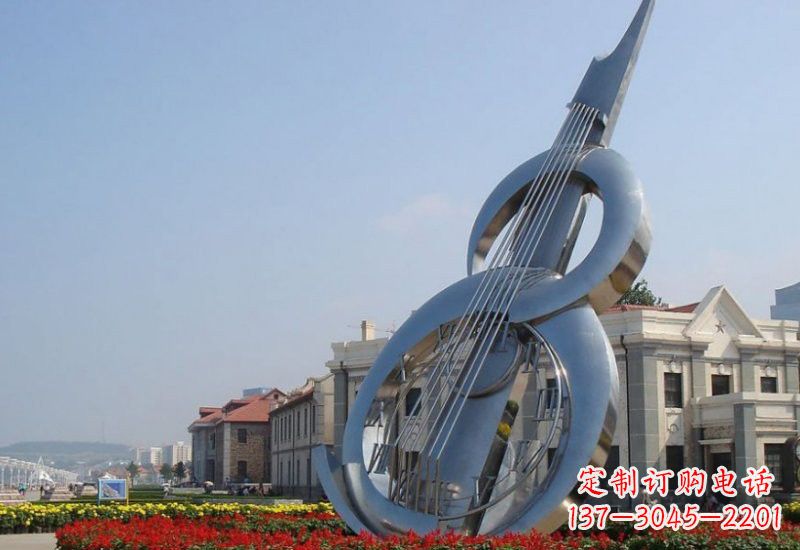益阳不锈钢大提琴雕塑
