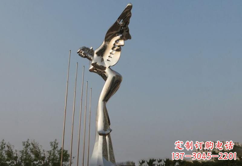 益阳不锈钢天使雕塑精美而优雅