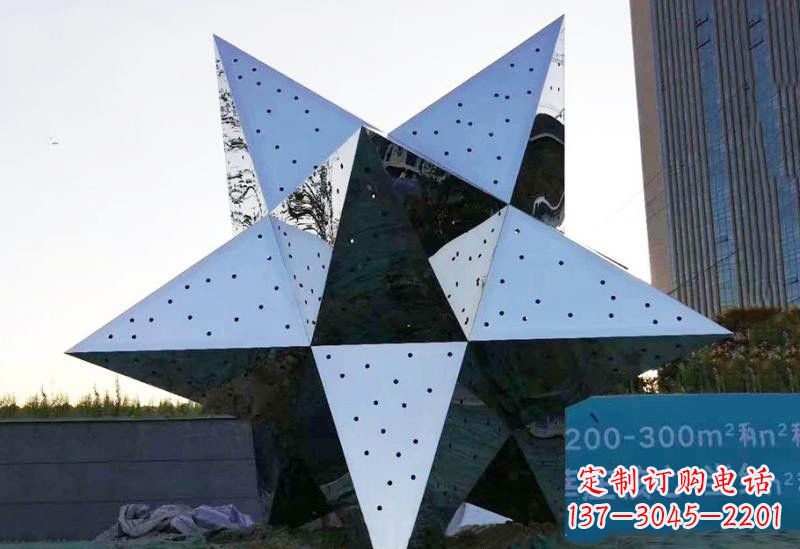 益阳不锈钢五角星雕塑精致的艺术品