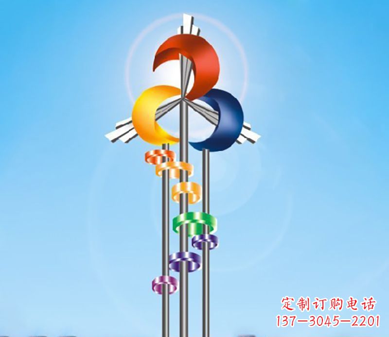 益阳不锈钢风车雕塑精美的艺术之作