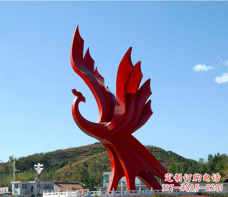 益阳璀璨凤凰不锈钢广场上的艺术之美