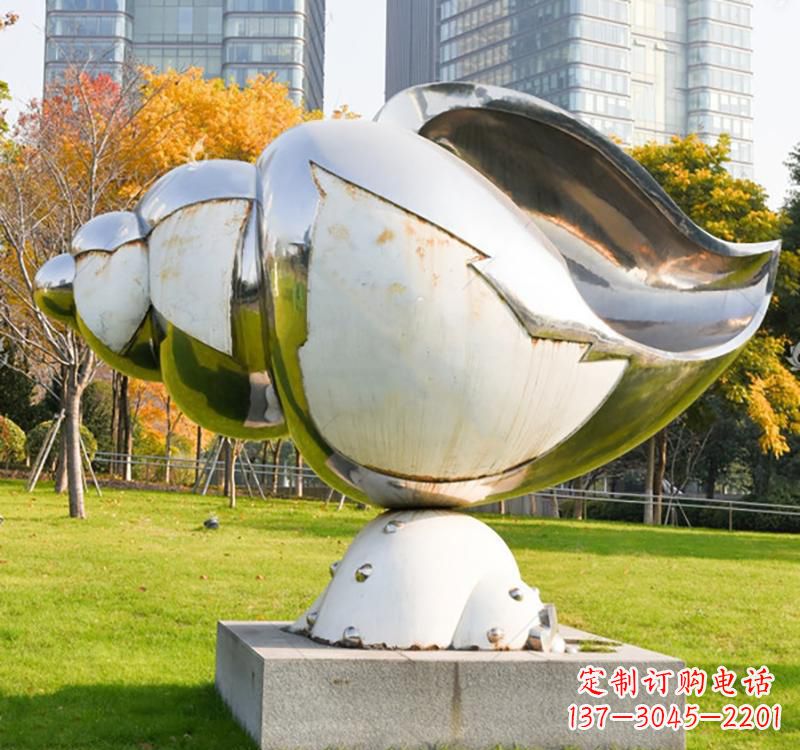 益阳不锈钢海螺雕塑一种独特的艺术形式