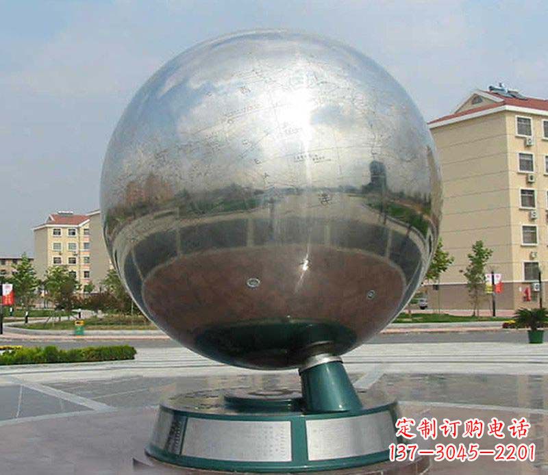 益阳不锈钢地球仪雕塑精美绝伦