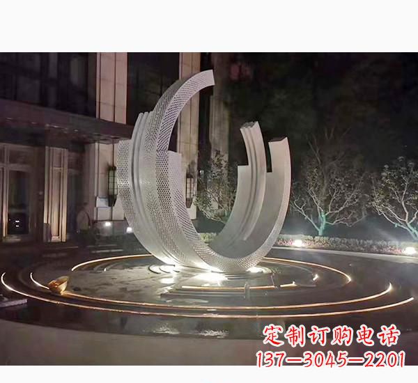 益阳不锈钢广场喷泉雕塑精美的艺术珍品