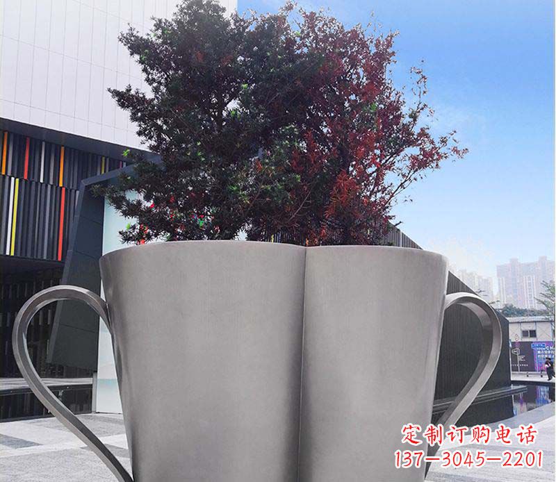 益阳不锈钢花盆雕塑美观耐用