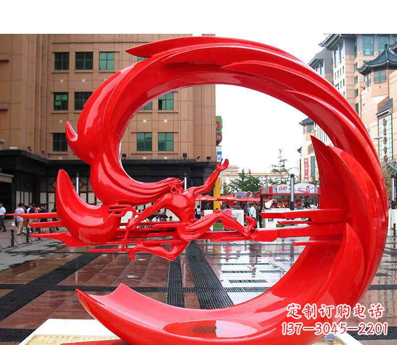 益阳精美的不锈钢圆环雕塑