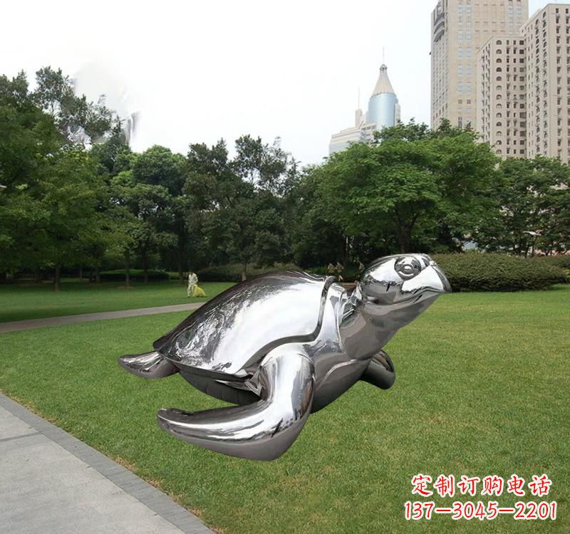 益阳不锈钢海龟雕塑传承海洋文化的象征
